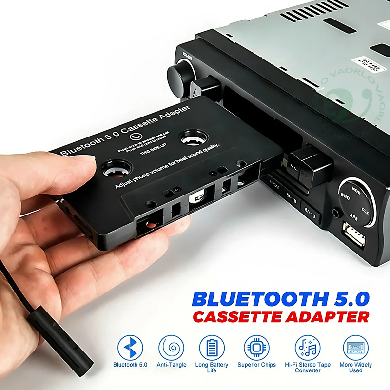 Bluetooth Audio Converter Universal Car Tape Converter Car MP3/SBC/stereo AUX Adapter