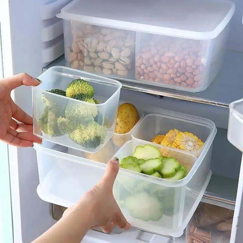 Frozen Meat Compartment Box Food Storage Containers Organizers Refrigerator  Storage Box Food Packaging Kitchen Items Gadgets