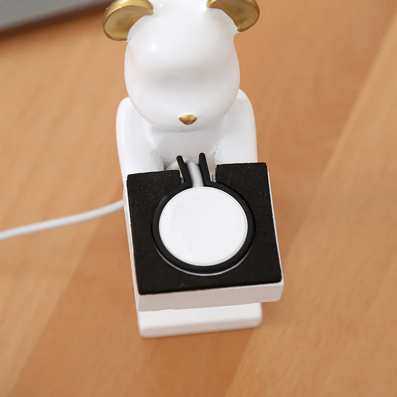 Resin Smart Watch Charger Stand Support Apple Watches Charging Base Holder Cartoon Wrist Watch Organizer Display Accessories
