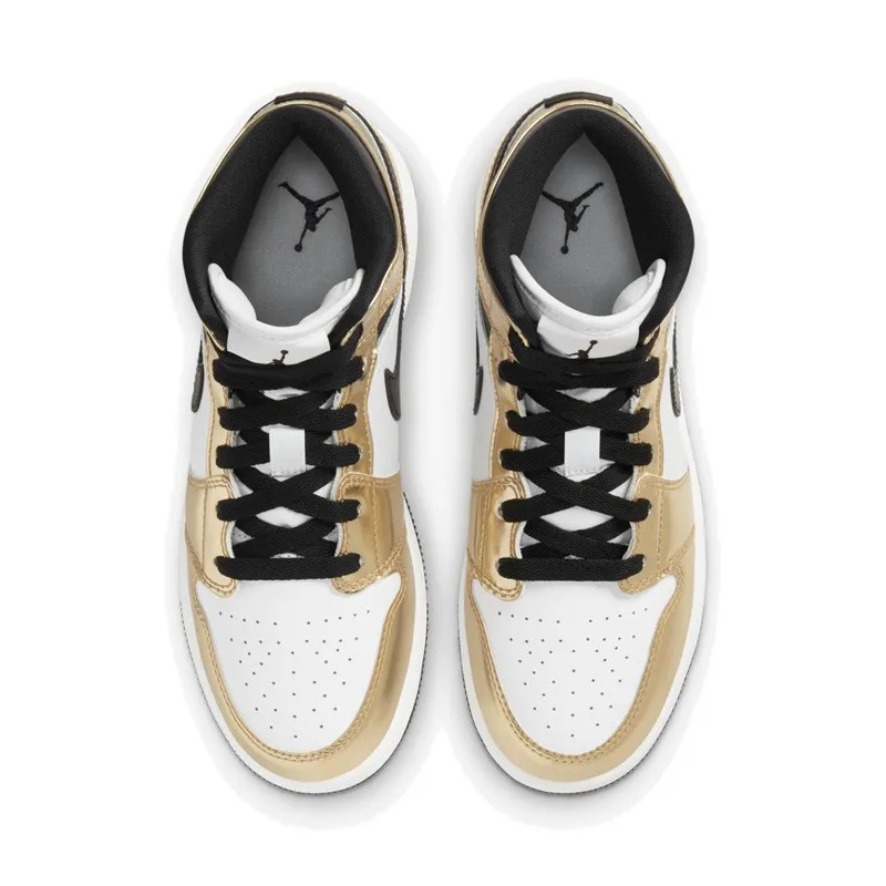 Nike Air Jordan 1 AJ1 Little Leonard Liquid Gold Sneakers Men's Shoes Women's Shoes DC1420-700 DC1420/DC1419-700