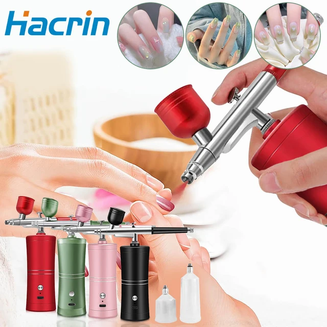 Airbrush Kit Compressor Nail Art  Airbrush Compressor Nail Set - Portable  Brush Mini - Aliexpress