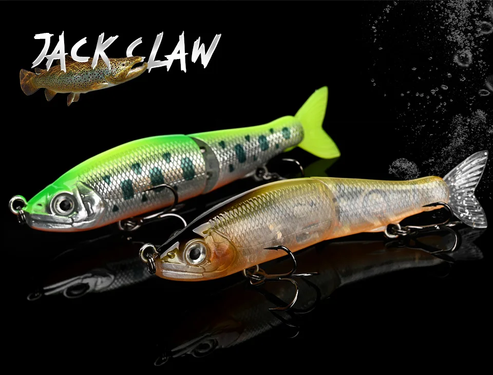 BLUX JACK CLAW 70F 70 mm 4,2 g langsam schwimmender Jointed Swimbait Minnow Wobbler Angelköder künstlicher harter Köder für Hechtbarschforelle – Detail 3