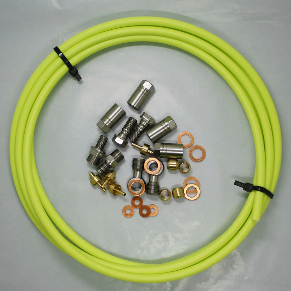 Hoffen Tech Disc Brems Schlauch Fahrrad Bike Bremshebel Connector Kit Für Front Hinteren Bremssättel Linie Schlauch Länge 2,5 m – Detail 6