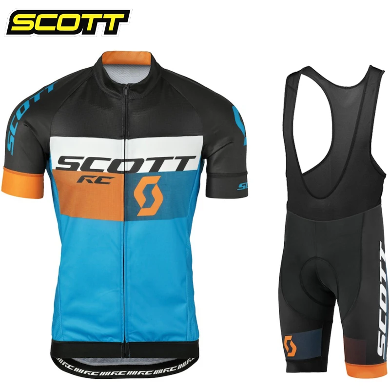 

Cycling Clothes Men Cycle Jersey Spring Summer SCOTT Man Shorts Bikes Complete 2024 Men's Clothing Bib Outfit Set Uniform Bike