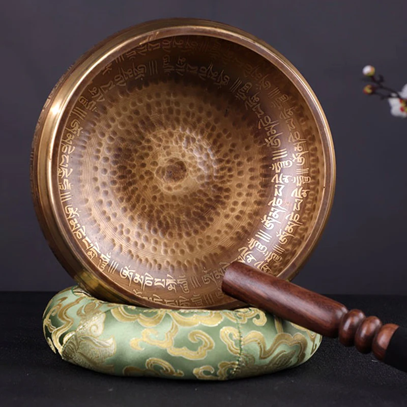 NepalLargeSingingBowl20cmHandmadeCopperBuddhaTibetanBowlsYoga