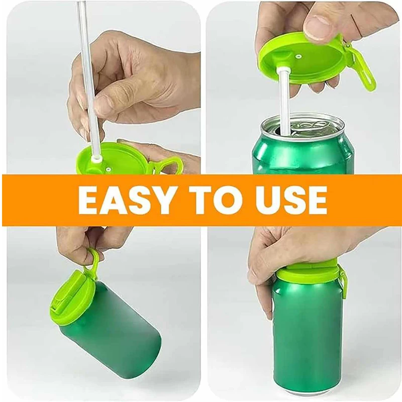 Soda Can Cover soda can cover 2PCS Creative Sealed Silicone Straw Beverage Can Cover Cup Cov Suitable For Canned Beverage Reusable Tank