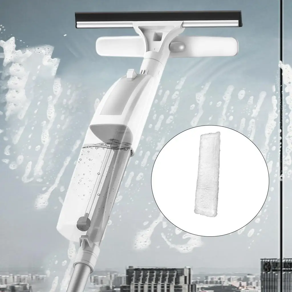 Side Window Cleaner with Water Spray Straight Extension Pole Extendable