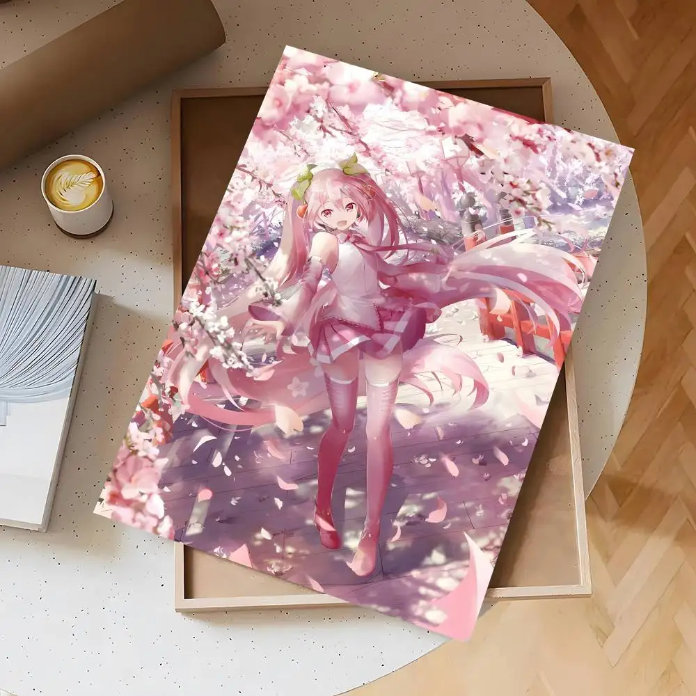 Anime H-Hatsune M-Miku Poster, selbstklebendes Wandbild, Kunst, wasserfester Aufkleber für Bar, Raumdekoration, hochwertiger Druck, Geschenk – Detail 10