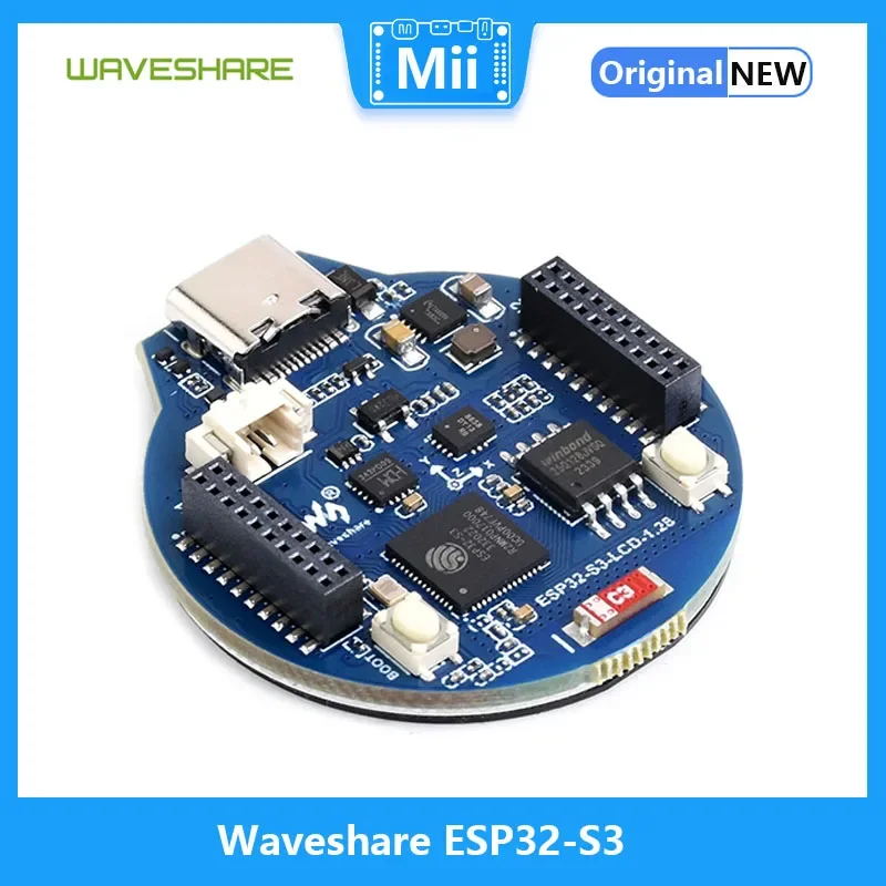 Waveshare ESP32-S3  , 32 Ʈ LX7  ھ μ, GC9A01 ÷ ̹ Ĩ , 1.28 ġ IPS LCD