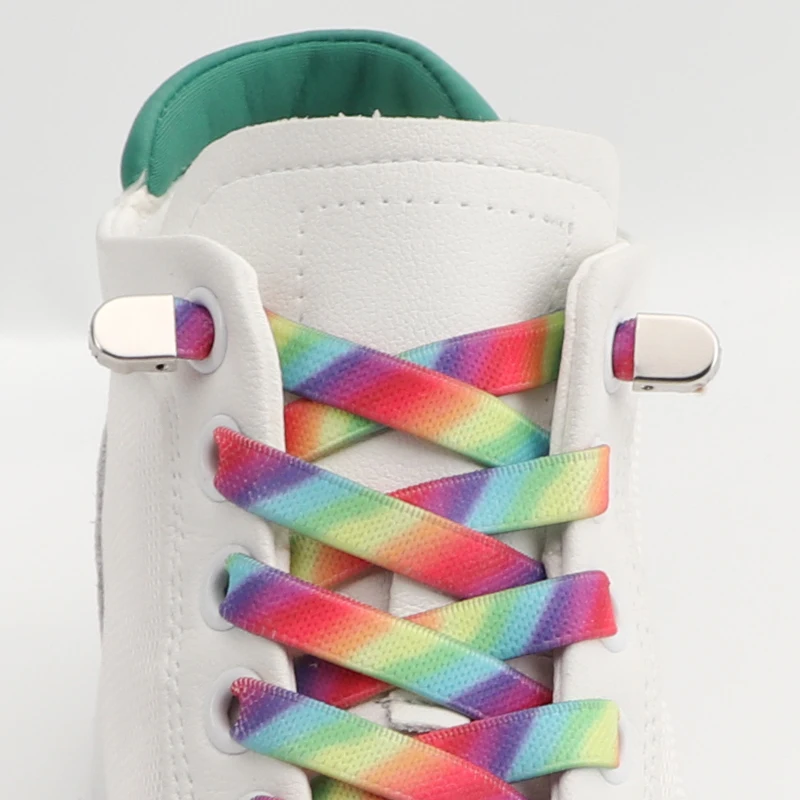 Flat Shoelaces Rainbow Laces Shoes Custom Novelty Design Rainbow