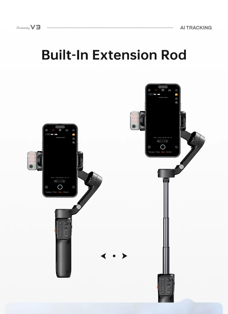 iSteady V3 Gimbal Stabilizer for Smartphone,3-Axis Phone Gimbal for Video Record