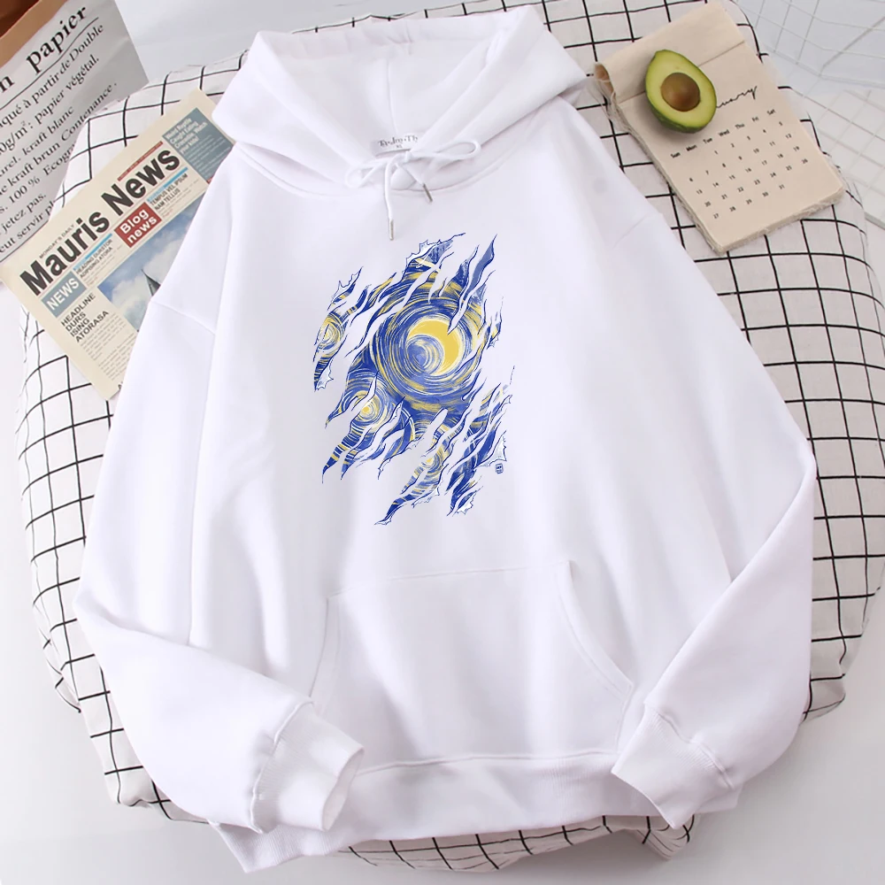 

Мужская толстовка с капюшоном, Винсент Ван Гог, звездная ночь, свитшот для улицы, повседневная одежда с графическим принтом, забавная Свободная Толстовка