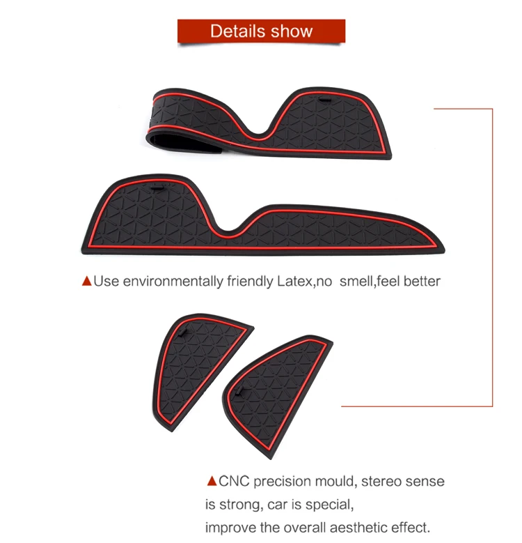 Anti-Rutsch-Cup-Matte für Toyota RAV4 2019 ~ 2022 XA50 RAV 4 50 Torschlitzmatten Gummipads Teppich rutschfeste Autoaufkleber Zubehör – Detail 8