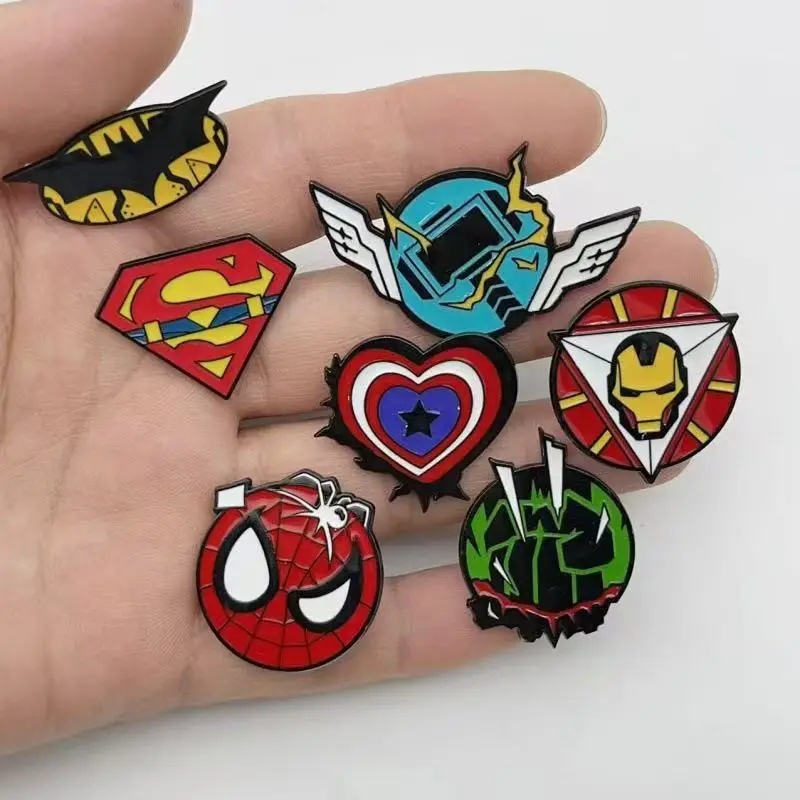 7pieces of alloy cartoon character metal brooch backpack clothing jacket DIY jewelry accessories gifts