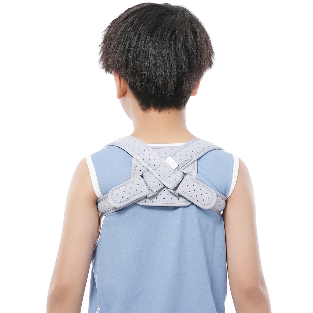 1Pcs Posture Corrector for Women Men Kids Children, Adjustable Upper Back Brace for Clavicle Support and Providing Pain Relief