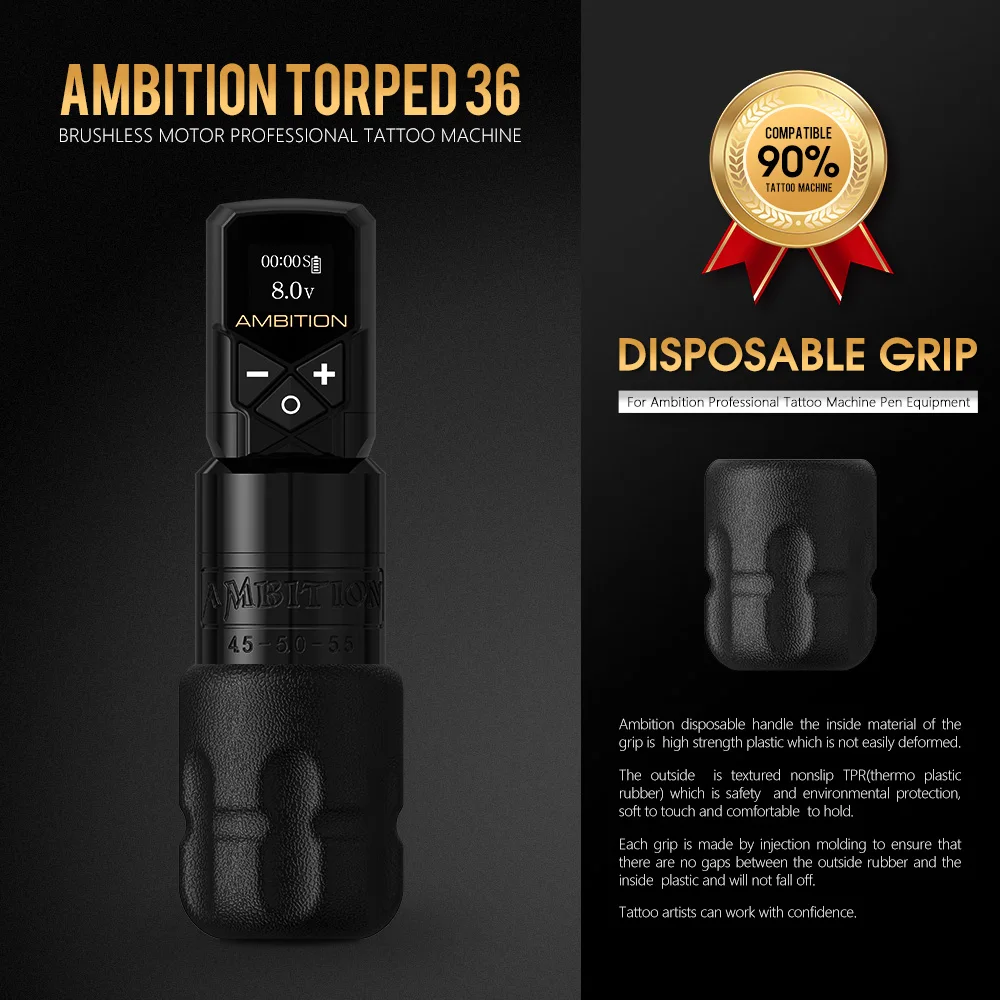 その他 Ambition torped 36 Tattoo machine Ambition Torped 36 ストローク 4.5-5.0-5.5 ミリメートルブラシレス