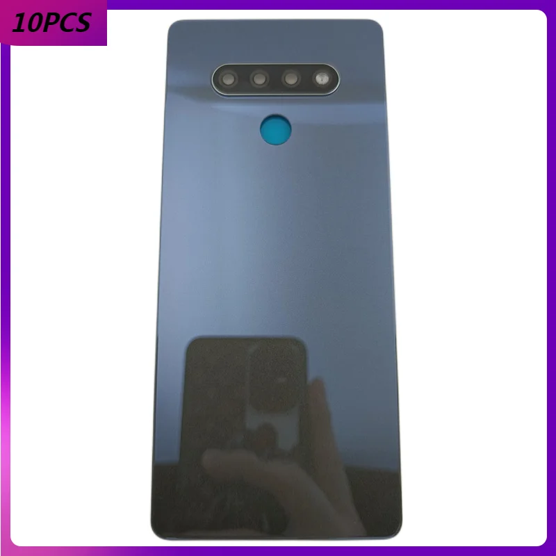 

10Pcs/Lot For LG Stylo 6 K71 Battery Cover Back Glass Housing Back Case Backshell For LG Q730 Back Battery Cover With Logo