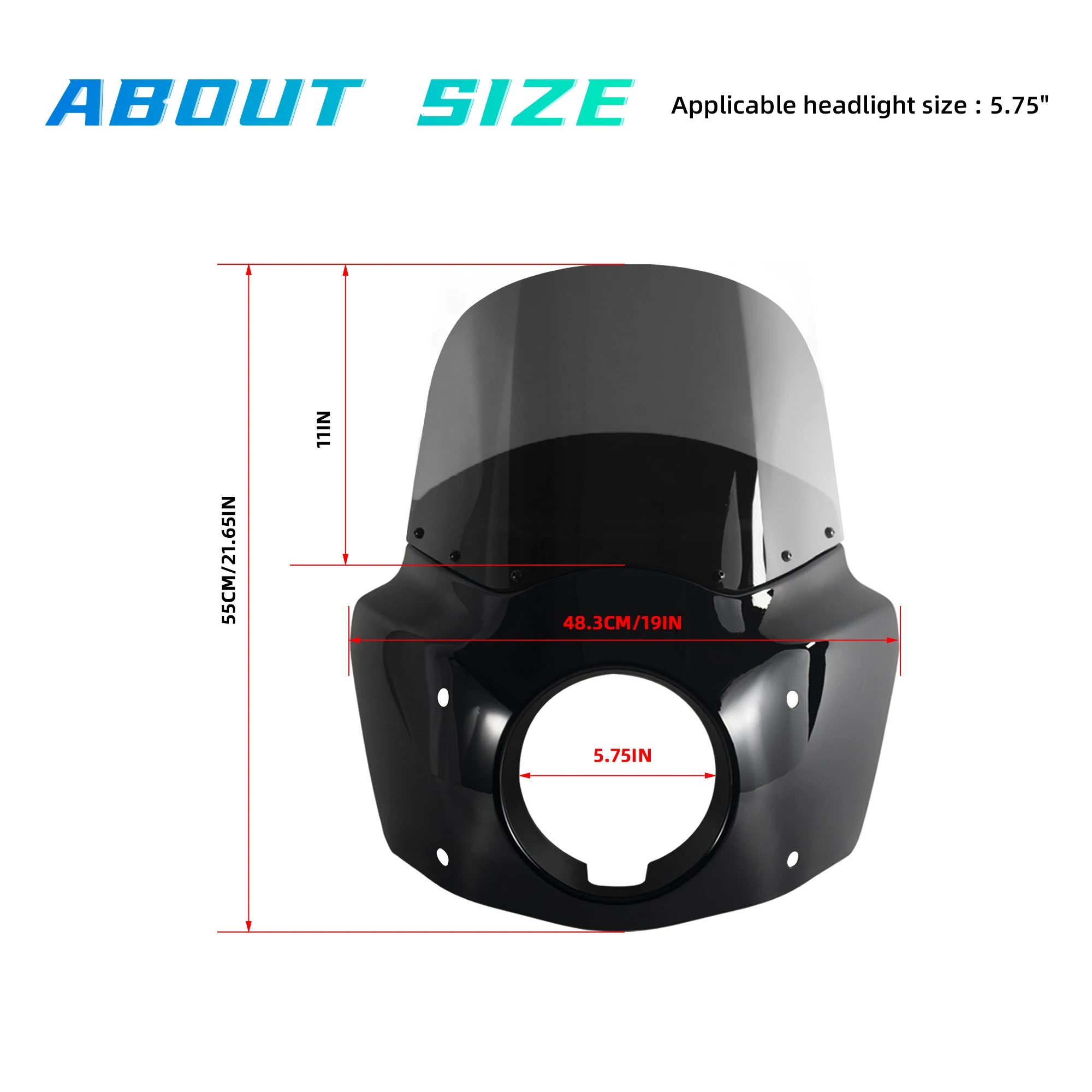 Windshield Fairing Low Rider S Fairing Deflector Road Warrior For Harley Softail Low Rider S FXLRS 11"