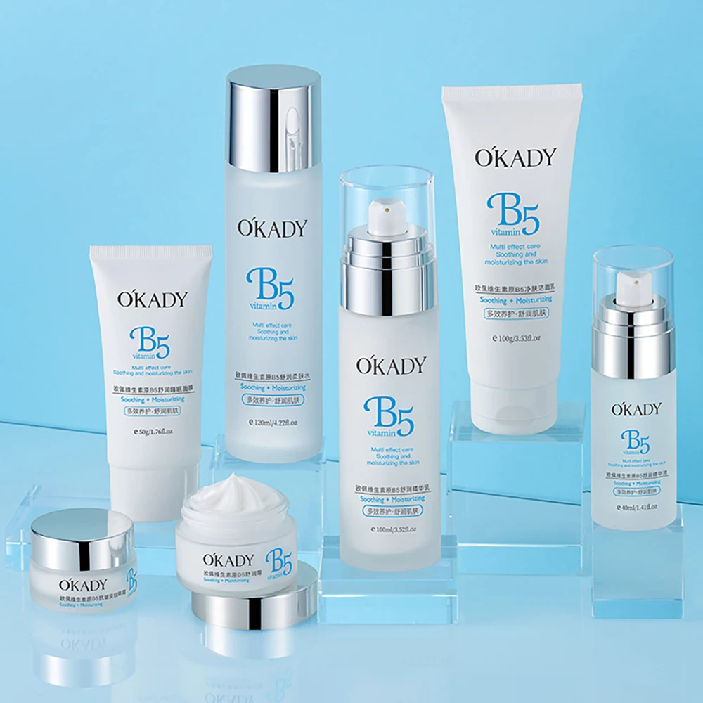 OKADY Vitamin B5 Delicate Face Serum Sleep facial mask Moisturizing Improve Dry Rough Fragile Sensitive Skin Care Beauty Product osufi elastic firming filling petal essence moisturizing face serum brighten skin delicate smooth shrink pores skincare products