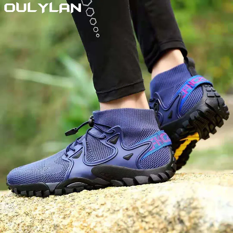 

Oulylan Shoes Male Mountain Sneakers River Walking Camping Trail Trekking Hiking Shoes Spring Summer Men Outdoor Upstream Water