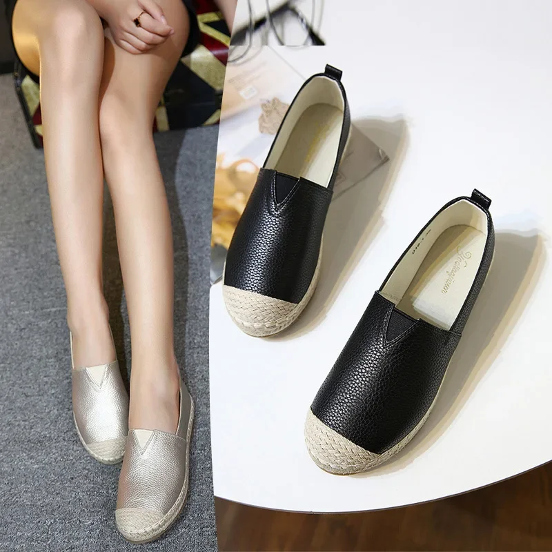 

New Quality Ladies Flats Casual Fisherman Shoes Women Fashion Sneakers Woman Loafers Slip-on Plus Size Rome Retro Style Shoes