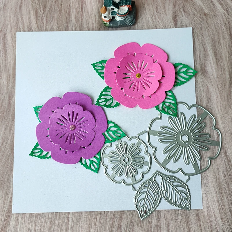 

New Flower metal cutting die Flowers mould scrapbook decoration embossed photo album decoration card making DIY handicrafts