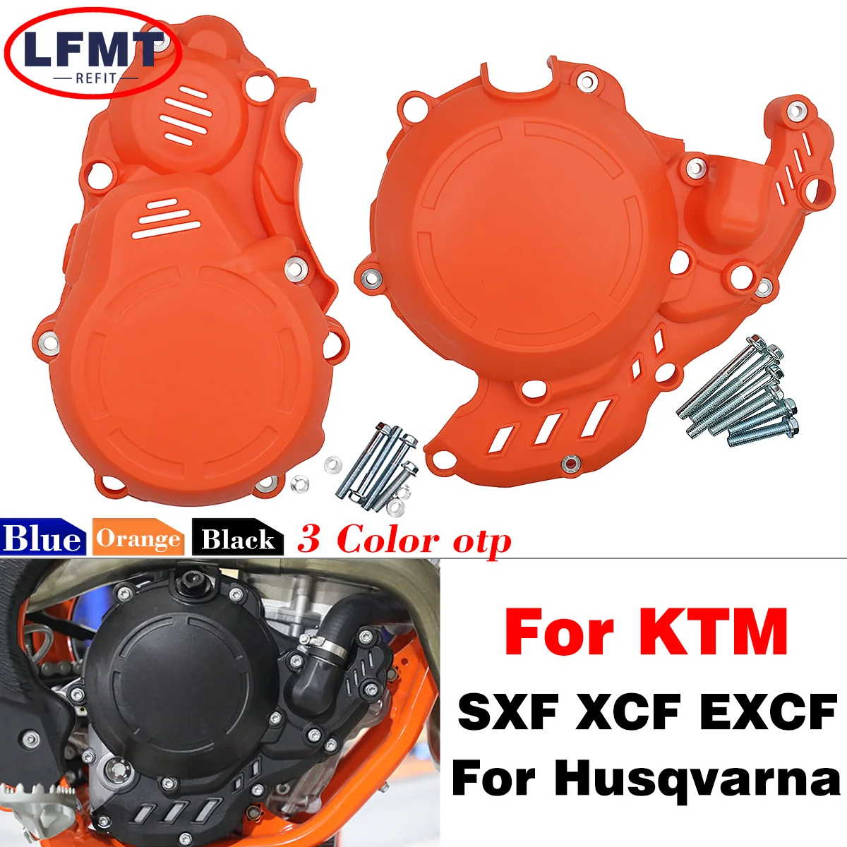 

For KTM EXCF SXF XCF XCFW 250 350 FREERIDE 4T EXC-F SX-F XC-F XCF-W Motorcycle Ignition Clutch Cover Guard Protector 2016-2023