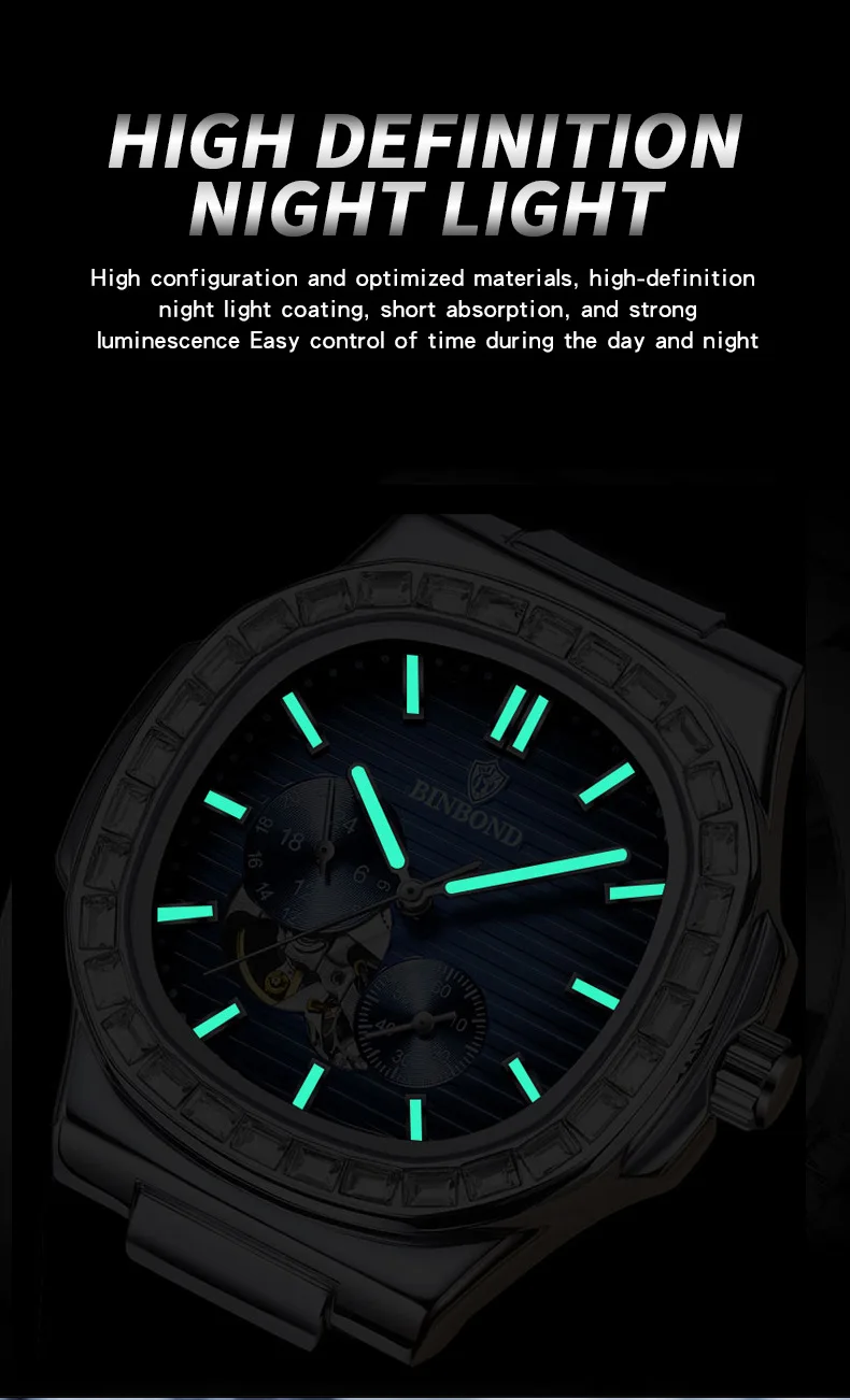 BINBOND W0016 Men's Watch description image 11