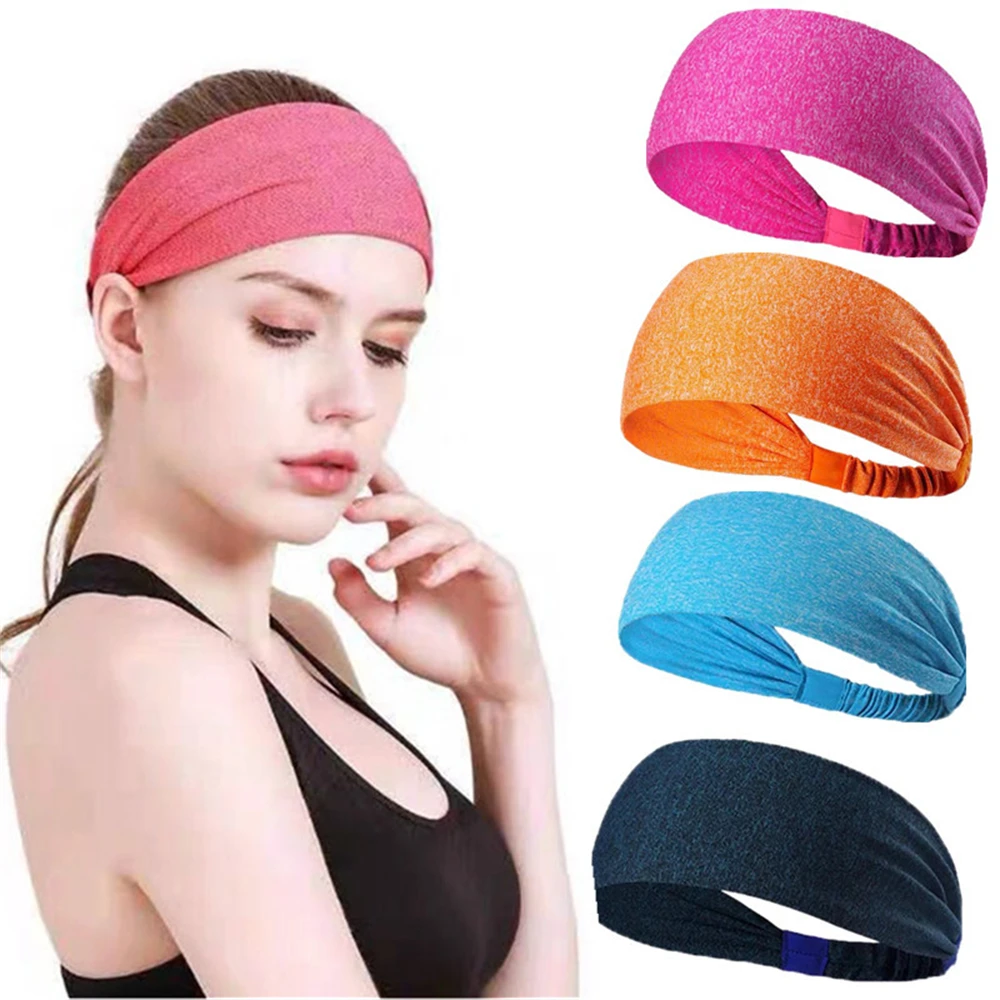 

1PC Sports Headbands Non-Slip Moisture Wicking Elastic Breathable Yoga Men Women Headband Hairband For Working Out Running Gym