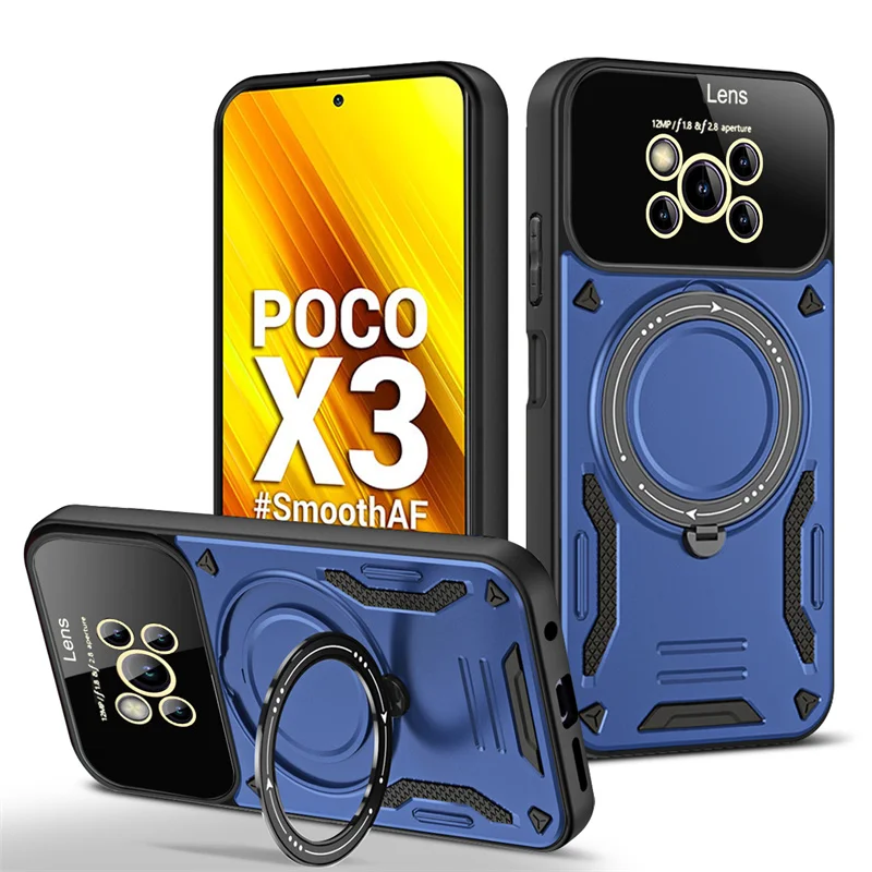 Magnetic Ring Bracket Armor Case with Magsafe Wireless Charging Compatibility