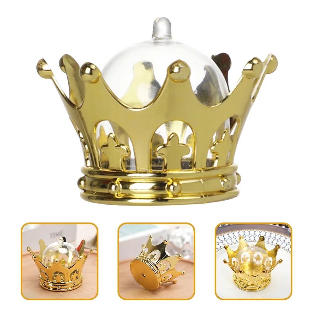 

Crown Candy Boxes Wedding Party Gift Boxes Fillable Candy Containers With Dome Wedding Favors Xmas Kids Candy Holder