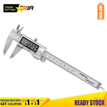 

LAMEZIA 0-150mm Digital Stainless Steel Caliper Electronic Pachymeter Precision Metric Conversation Pachometer Tools
