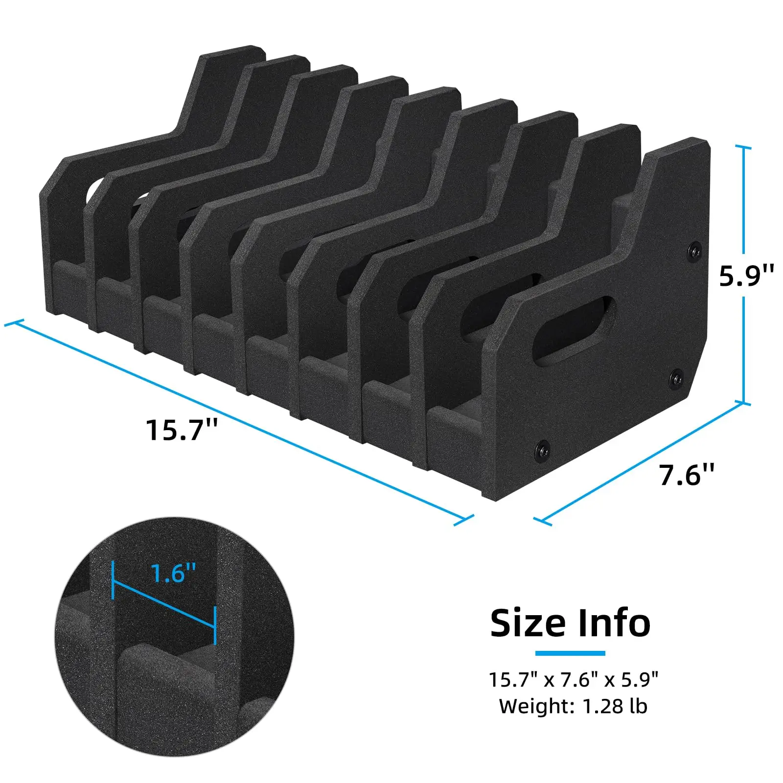 MIDTEN 6 Slots 8 Slots Foam Pistol Rack Handgun Stand For Safe Storage Cabinet Accessories