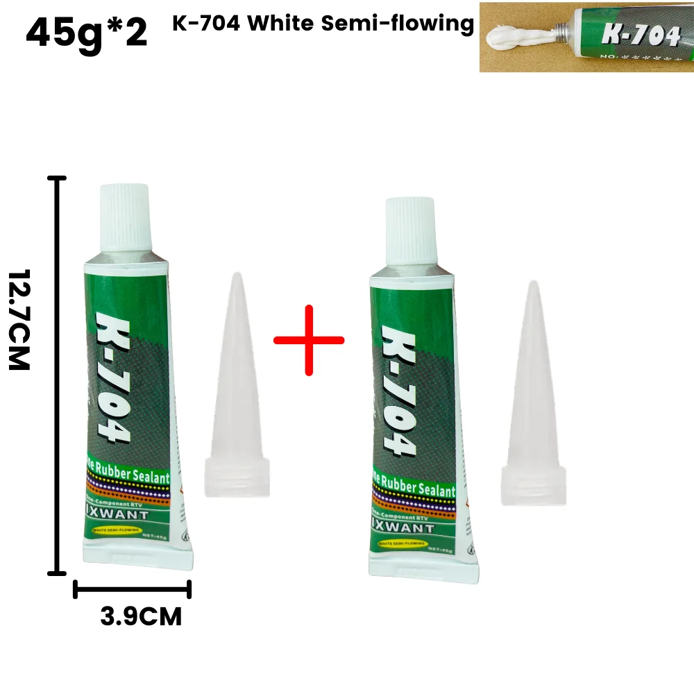 Silicone Industrial Adhesive 45g - High-Strength RTV Sealing Glue for Electronics (Available in Black, White, Transparent)