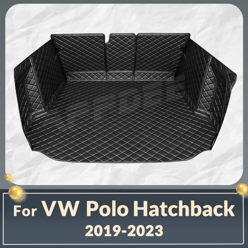 

Full Coverage Trunk Mat For VOLKSWAGEN Polo Hatchback 2019-2023 22 21 20 Car Boot Cover Pad Interior Protector Accessories