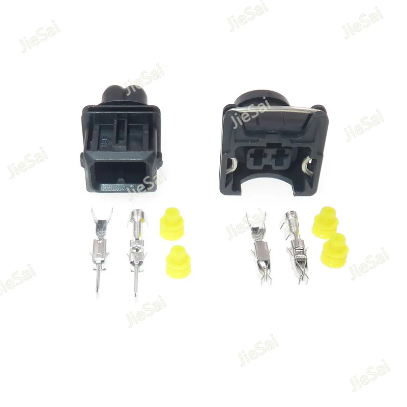 Description Picture 2 of item827551-3 / 828657-3 106462-1 Female Male EV1 Style 3.5mm 2 Pin TYCO AMP Car Fuel Injector Type EV1 Injector Automotive Connector