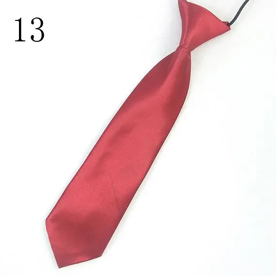 child necktie solid neckties kid's elastic rope neckwear node ready easily tie red orange pink blue Clothing-accessories