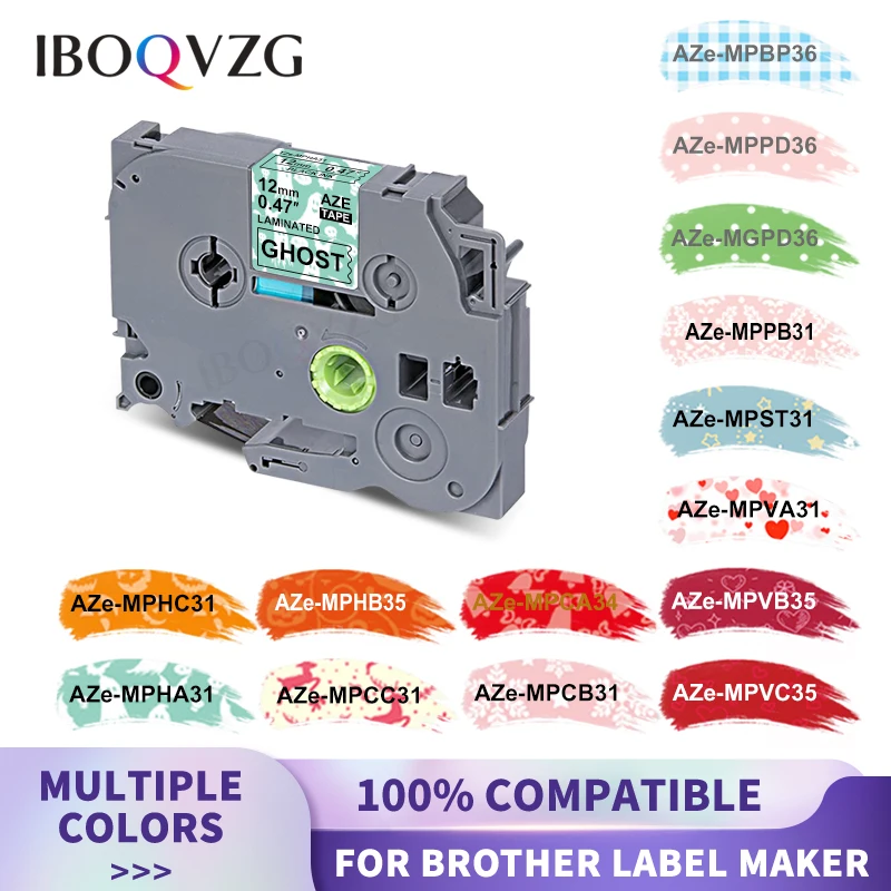 

IBOQVZG 1PK Label Tape Compatible for Brother Label Tape 12mm 0.47 TZe231 Black on White Laminated Label Printer Tape for PTH11