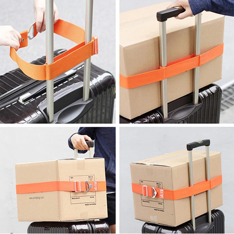 Luggage Strap 1pcs Adjustable Nylon Lock Buckle for Travel Suitcase