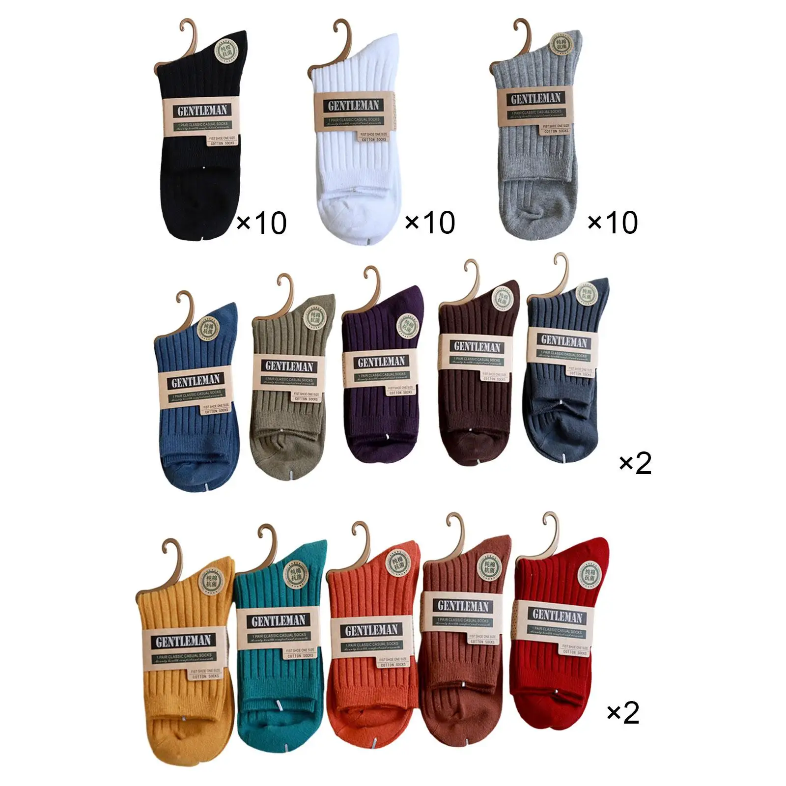 

Носки мужские до середины икры 10 пар, повседневные хлопковые короткие носки, термоноски для активного отдыха, занятий спортом, Повседневная зимняя одежда для взрослых