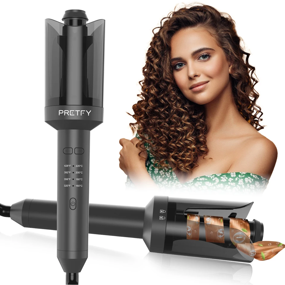 Automatic Hair Curling Iron with Rotating Wand