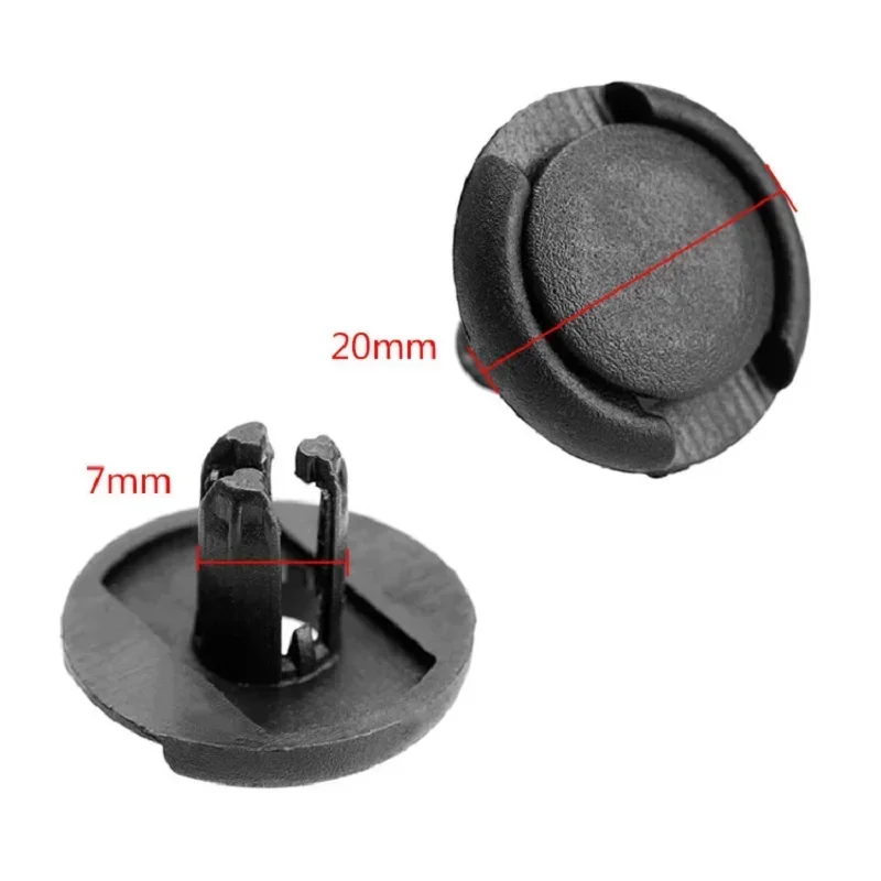 50Pcs 7mm 구멍 플라스틱 리벳 자동 패스너 클립 범퍼 펜더 푸시 클립 스즈키 알토 용 자동차 도어 트림 패널 리테이너 패스너