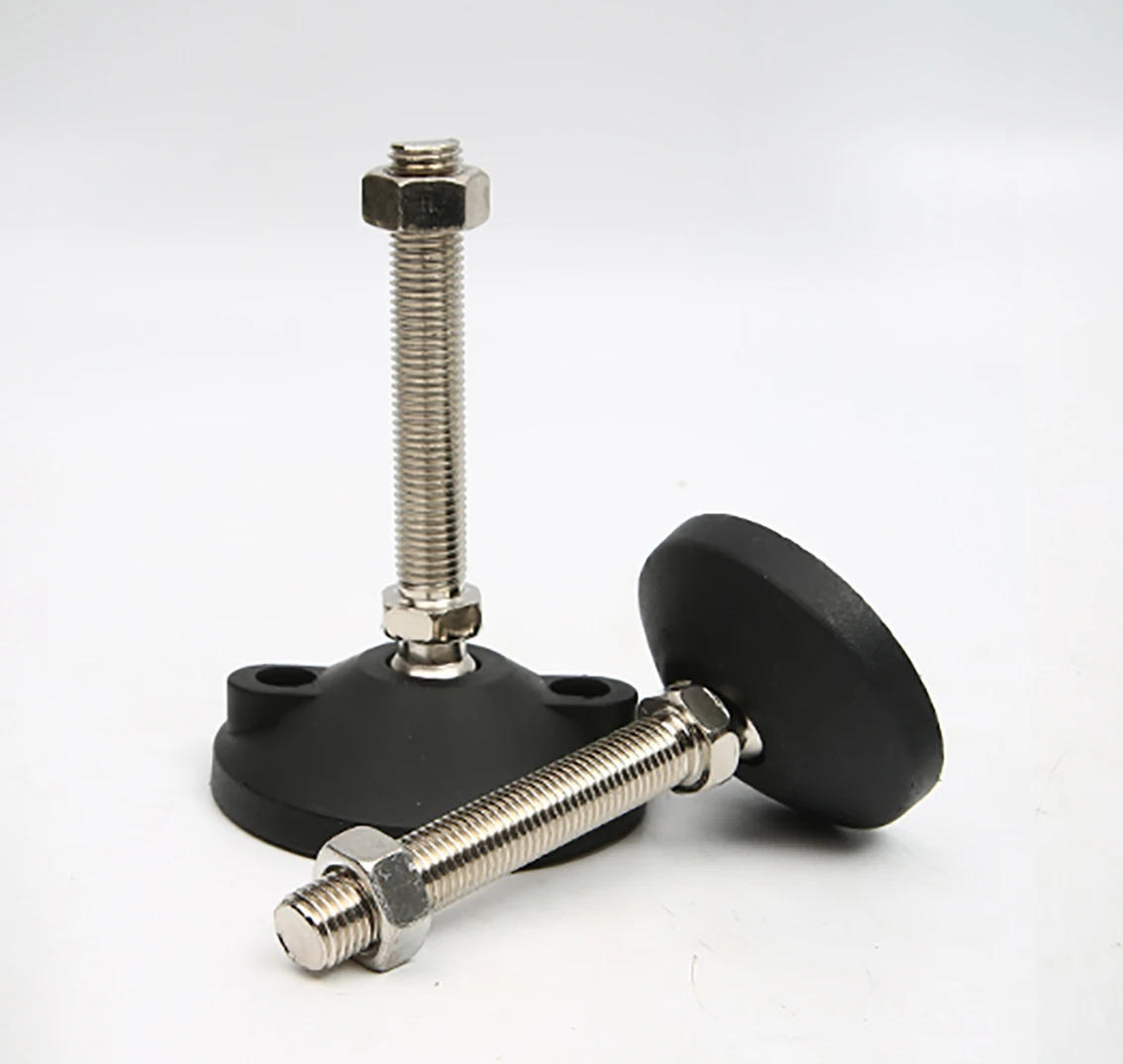 1 개 M8 M10-M24 나일론 유니버설 조절 미끄럼 방지 발 패드 가구 사무실 창고 선반 지원 다리 고정 앵커 발 