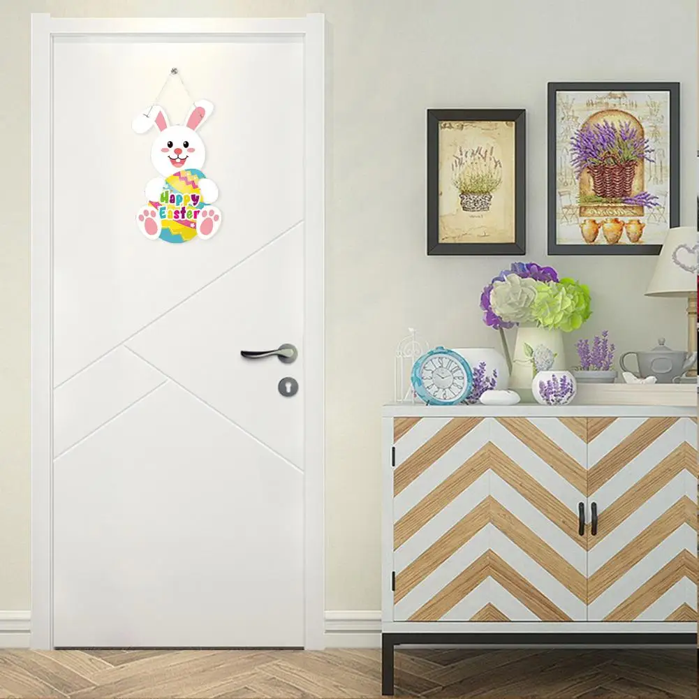 

Durable Easter Decoration Vibrant Gnome/rabbit Easter Door Sign Hanger for Festive Party Decoration Outdoor Patio Gathering
