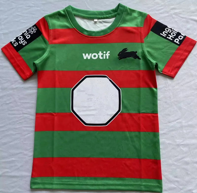 

2024 SOUTH SYDNEY RABBITOHS Kids Home/Away/Rugby Jersey Size:16--26 (Custom name and number )