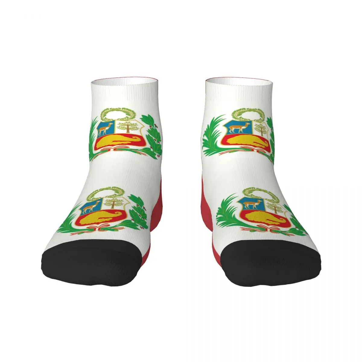 

Flag Of Peru, Peruvian Flag Men Women Crew Socks Unisex Kawaii 3D Printed Dress Socks