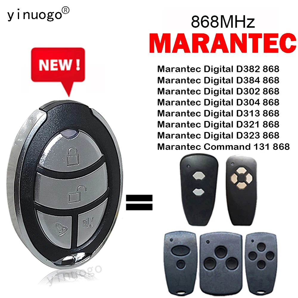 

For MARANTEC Digital 382 384 302 304 313 321 323 131 868 Garage Door Remote Control 868MHz MARANTEC Remote Control Gate