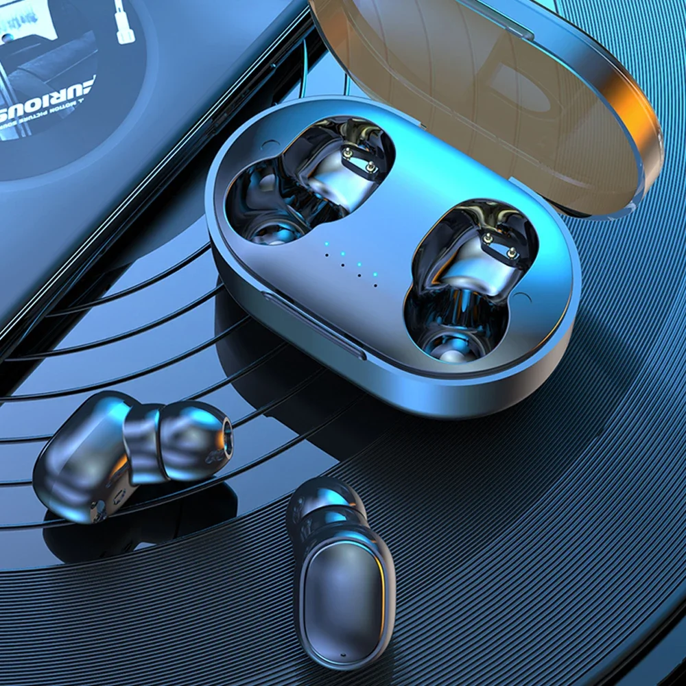 

A6R TWS Bass Headset Wireless Headphone Earphones Sports Mini Stereo In-Ear