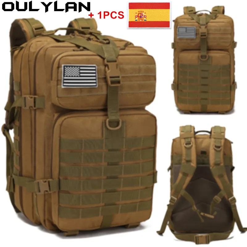 

Тактический рюкзак Oulylan 50L 3P для мужчин и женщин, аксессуары для кемпинга и охоты, военная камуфляжная штурмовая сумка, армейские рюкзаки Molle