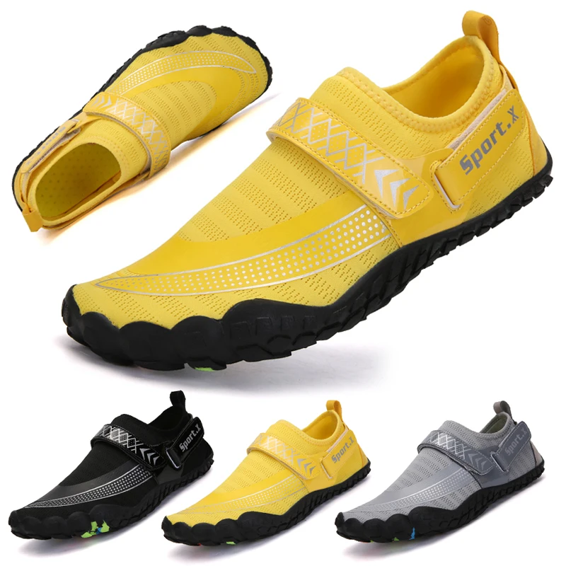 

Fashionable men's swimming shoes beach wading shoes Breathable anti-slip wear-resistant river shoes
